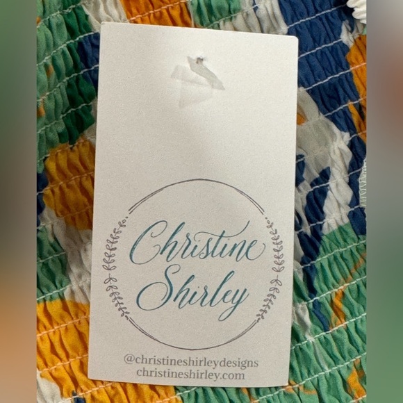 Pink Ripple Abstract Floral Midi Dress Size Small - Picture 5 of 6